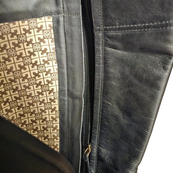 Tory Burch Ashlynn Black Leather Knee High Riding Boots 7.5M - Picture 15 of 15